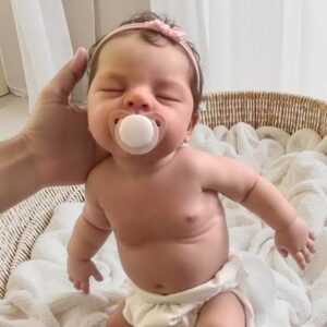 Fina soft full body silicone reborn baby doll